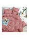 To megalo pazari Set King Size Bed Sheets With Rubber Hugger 220x240cm Rotten Apple 4 Pieces