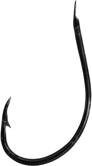 Shimatsu Fishing Hooks Curved 4310 Live Bait 100 Units Black No4/0