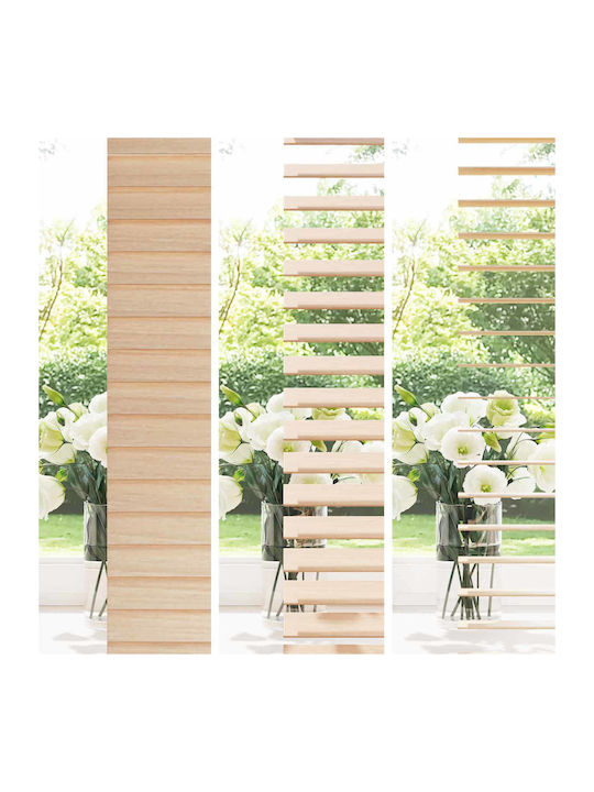 vidaXL Wooden Blind in Brown Colour W120xH130cm