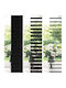 vidaXL Wooden Black Blinds 40x130 cm