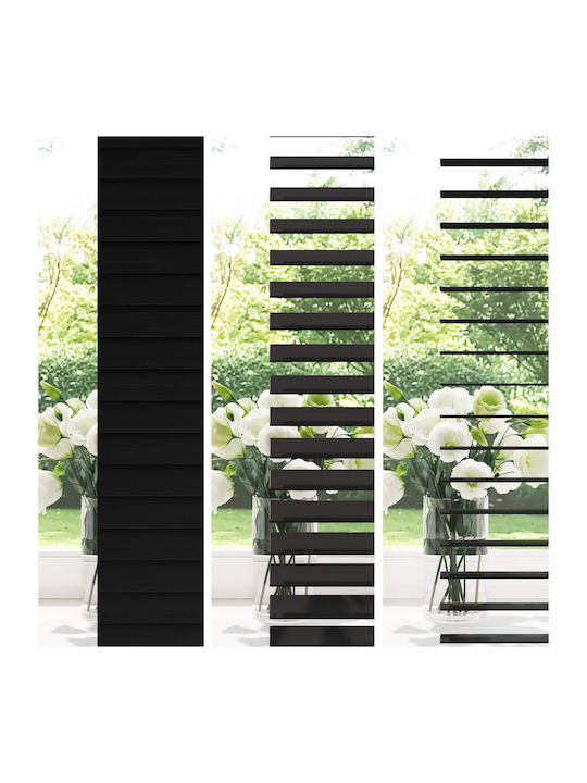 vidaXL Wooden Black Blinds 60x160 cm