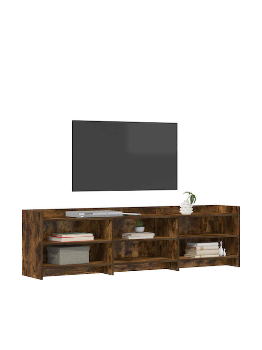 TV Stand Smoked Oak Wood L168xW33xH47cm