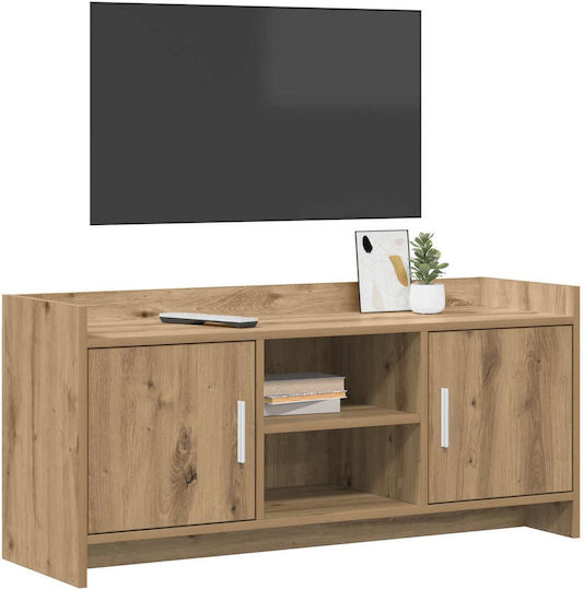 TV Stand Metal & Oak Wood L102xW33xH47cm