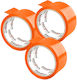 Ταινία Συσκευασίας Pakova Packing Tape σε Πορτοκαλί Χρώμα 3τμχ