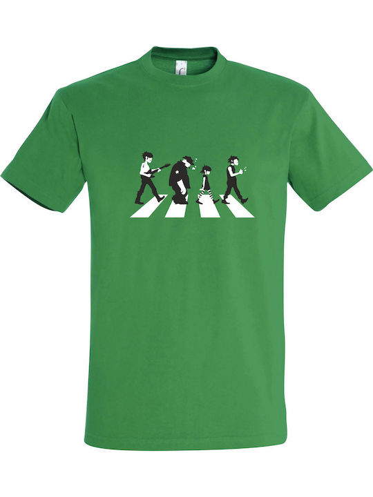 kirikoko Kids Top Green Gorillaz On Abbey Road