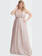 Summer Maxi Evening Wrap Gold Dress