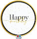 Happy Birthday 18cm Πιάτο για Party 6τμχ