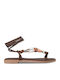 Flache Sandalen Für Damen Braun