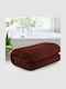 To megalo pazari Face Towel 50x100cm Dark Brick Red Weight 500gsm