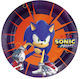 Πιάτα Χάρτινα 18εκ Sonic 8 Τεμ