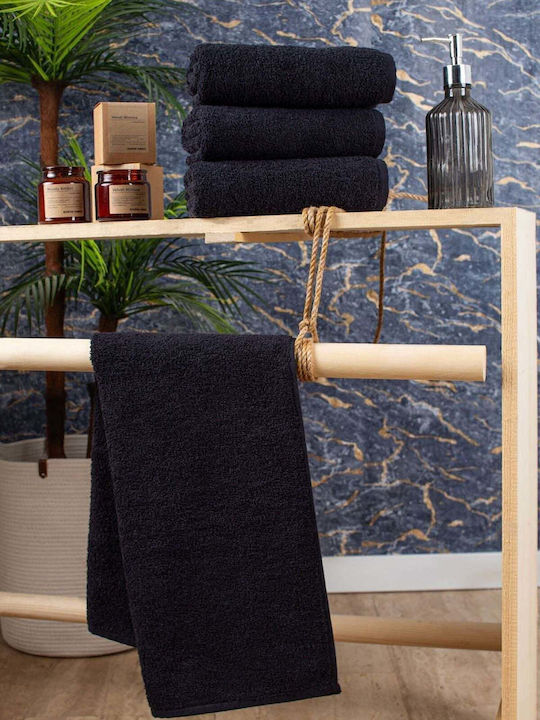 SteweHome SteweHome Badetücher 4-teiliger Handtuch-Set 50x90cm Schwarze
