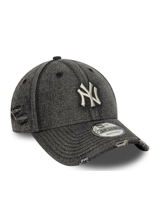 New Era New York Yankees Acid Wash Denim 9forty Adjustable Cap Unisex Jockey Bumbac Negru 60856239