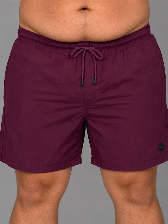 Double Herren-Bademode Kurze Hosen Lila