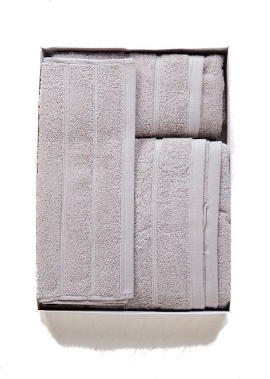Comfort Комплект Хавлиени Кърпи 3 Брой Сив