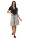 Women's White Bermuda