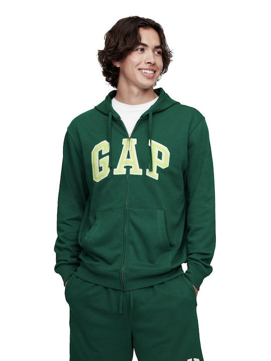 GAP Лого Суитшърт с Качулка Зелен
