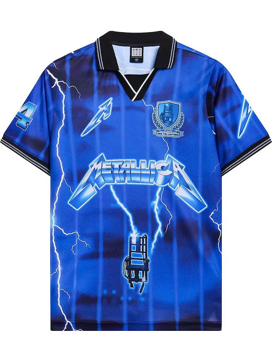 Amplified Metallica Lightning Rock Fc Tee Μπλε