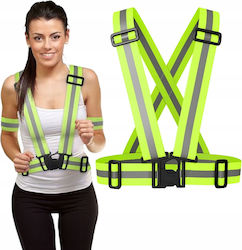 Reflective Running Cycling Suspenders Vest Elastic
