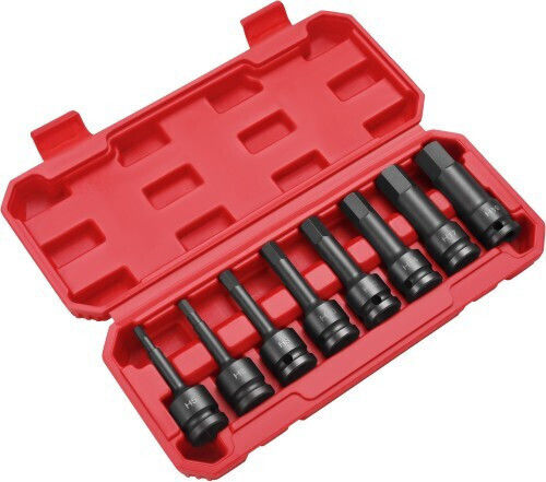 Kraft & Dele Ключове Гнезда Аерос С Каре HEX 1/2" Комплект 8 Броя