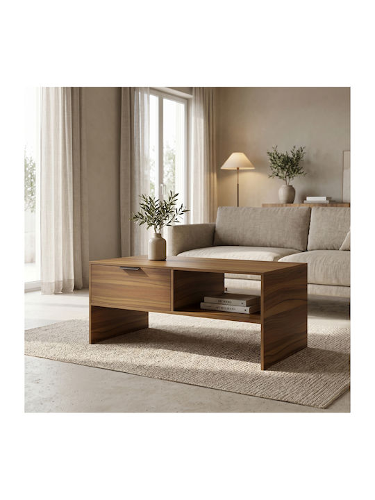 Rectangular Central Coffee Table Felina Wooden ...