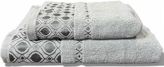 To megalo pazari Body Towel 70x140cm Grey Weight 400gr/m²