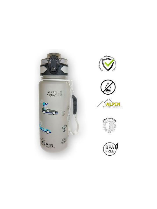 Alpin Alpin Wasserflasche Kunststoff 500ml Weiß