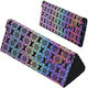 Faltbarer Dreieck Brillenetui Herz Muster Et-13...