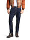 Biker Men's Jeans Pants with Skinny Fit Blue