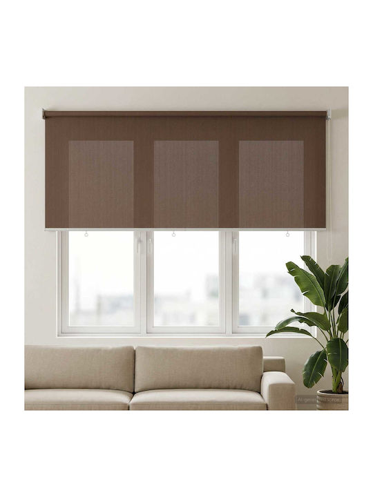 vidaXL Partial Blackout Roller Blinds Brown W16...