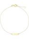 Mentzos Women's Gold Chain Bracelet