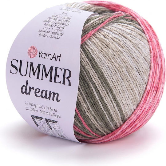 Yarnart Summer Dream 100gr 350mt 70% Cotton 30% Viscose Col 4313 Πολύχρωμο