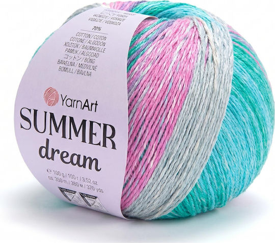 Yarnart Summer Dream 100гр 350м 70% Памук 30% Вискоза Цвят 4309 Многоцветен