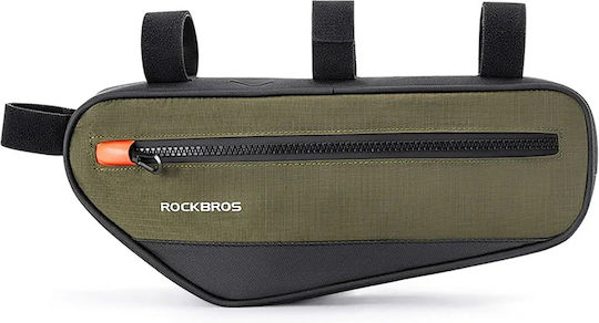 Rockbros 30120079001 Bicycle Bag 1.7 L Frame Green Black 5907769361432
