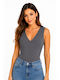 Sleeveless Grey Bodysuit Morena Spain Sl-bzm191-26bo