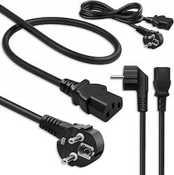Qoltec Schuko - IEC C13 Cable 1.8m Μαύρο KKQTKKBZ0210