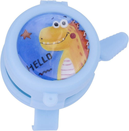 Children's Bicycle Bell Mirror Loud Blue Dinosaur Bell Bike Scooter