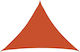 vidaXL Triangle Orange Shade Sail 5x7x5m