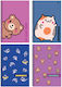 interDRUK Spiral Ruled Notebook B5 90 Paper Sheets 3 Subjects Cute Kawaii (Miscellaneous Designs/Colors) 111172548