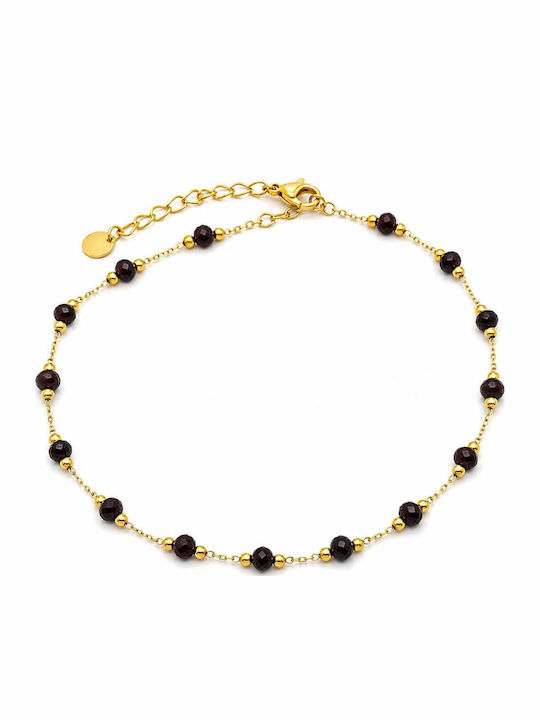 Charmy Anklet Steel Black 25cm