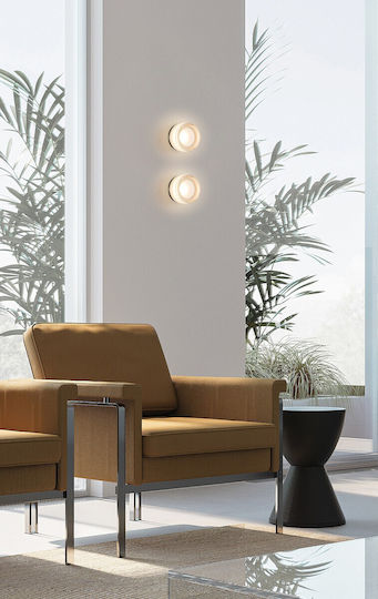 Wall Lamp with Integrated LED and Warm White Light Gray