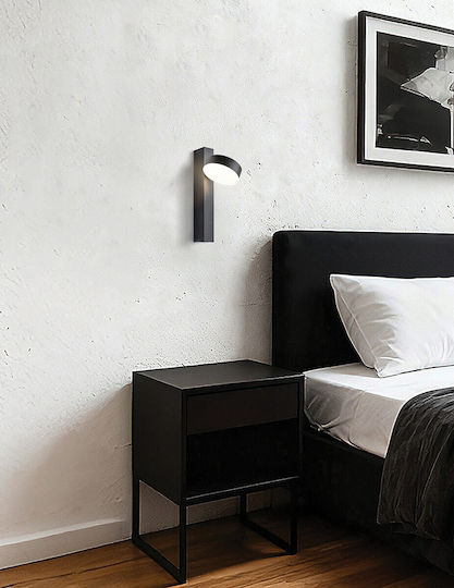 Wall Lamp with Integrated LED and Warm White Light Black