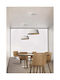 VK Lighting Lustră Suspendată Neagră cu LED și Lumină Albă Caldă 46x46 cm