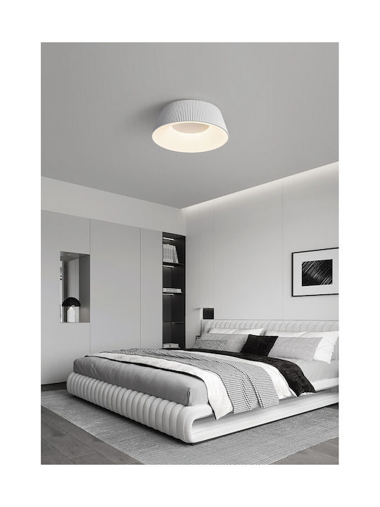 VK Lighting White LED Pendant Ceiling Light with Warm White Light