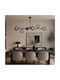 NG Santas Black Ceiling Light Rail with G9 Socket 100x70cm