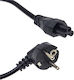230v Power Cable Cloverleaf C5 Angled 0.3m