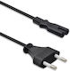 Qoltec Power Cord Iec C7 Cee 7/16 2*0.75mm2 1m