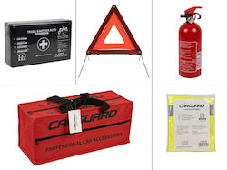 CarGuard Auto-Notfall-Kits mit Apotheke, Feuerlöscher, Warndreieck und Reflektierende Weste CarGuard Auto-Notfall-Kits mit Apotheke, Feuerlöscher, Warndreieck und Reflektierende Weste