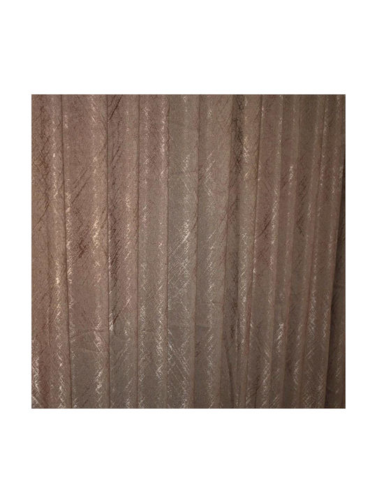 To megalo pazari Curtain With Pencil Pleat Brown 270x280cm