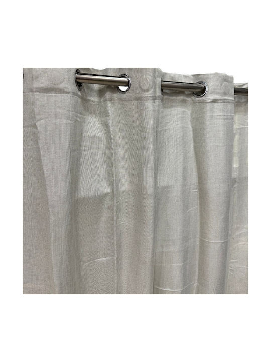 To megalo pazari Curtain With Grommets Light Beige 270x280cm
