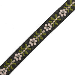 Vostex Κορδέλα Floral Μαύρη